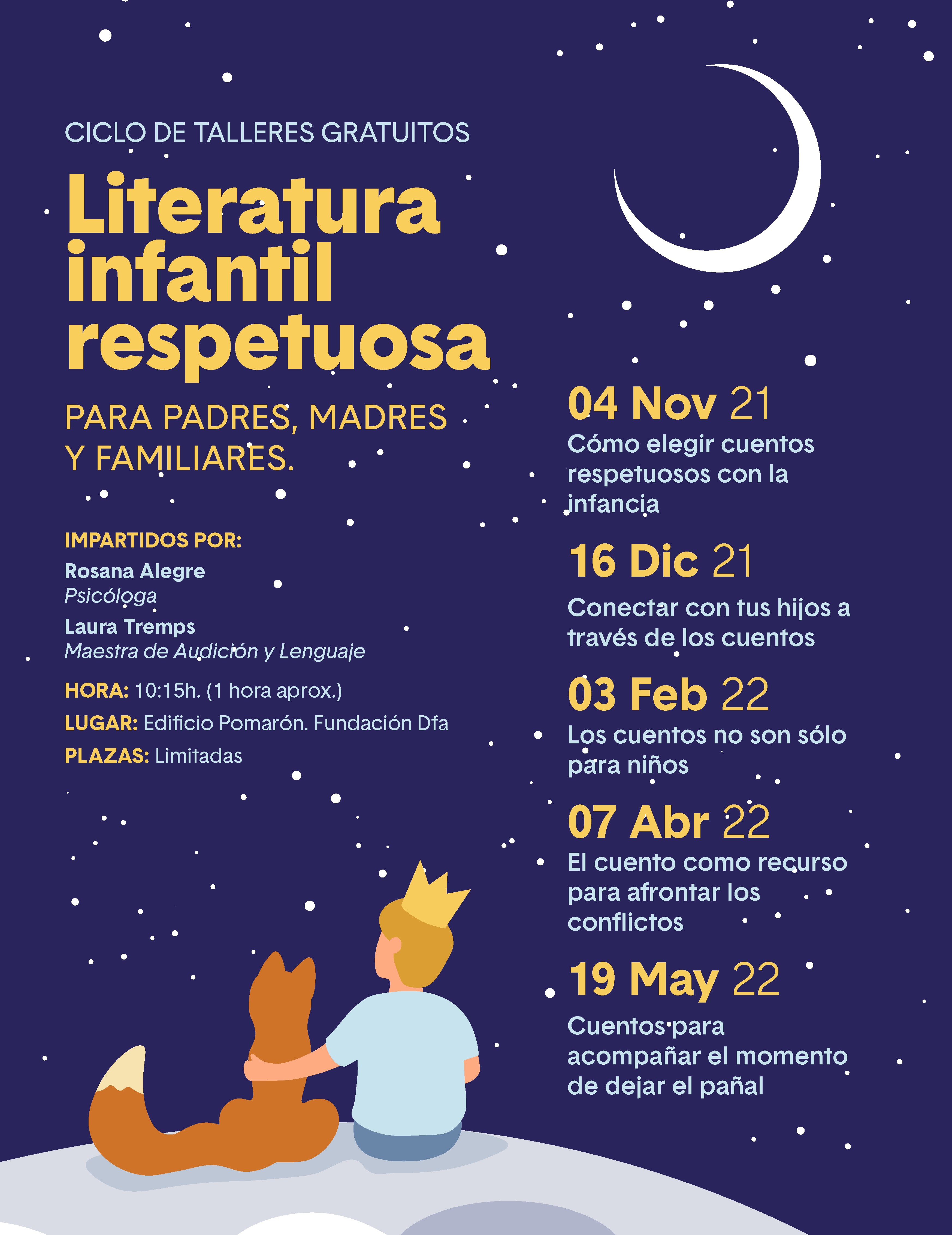 Ciclo de Literatura Infantil Respetuosa para padres, madres y familiares |  Fundación Dfa