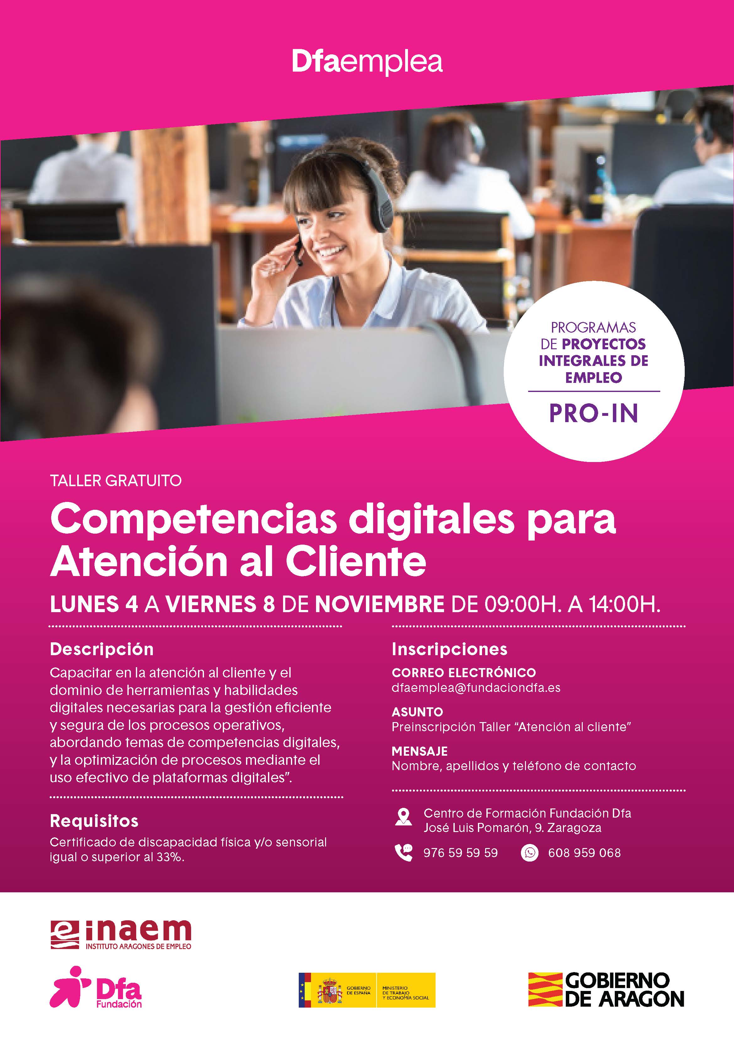 Taller atención al cliente