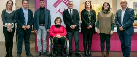 La mesa de las Cortes de Aragón visita Fundación DFA